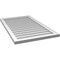 Ekena Millwork Vertical Surface Mount PVC Gable Vnt: Non-Functional, w/2"W x 1-1/2"H, Brickmould Frame, 24"W x 40"H GVPVE24X4002SN - alternate 3